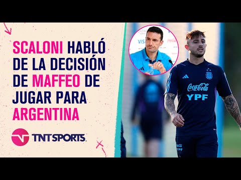 Scaloni habló sobre la decisión de Maffeo para venir a jugar a la Selección Argentina
