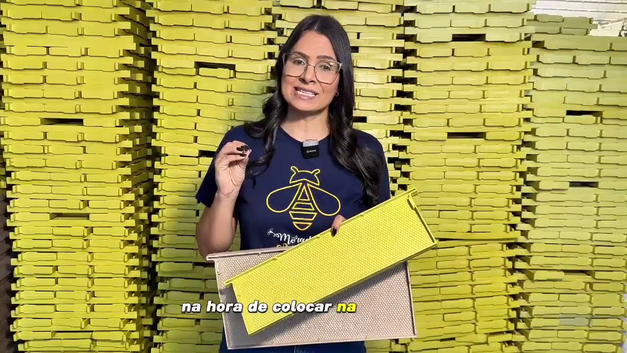 Kit 10 Quadros Bege para Apicultura | Substitui Cera