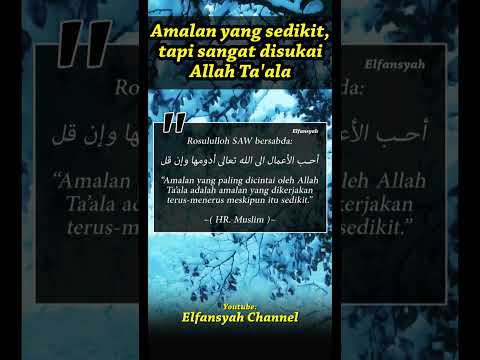 AMALAN YANG SANGAT