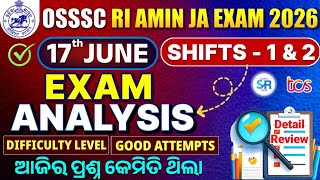 17th June (1st & 2nd Shifts) RI Exam Analysis 2026 || Today Exam Analysis RI 2026 ||Solution Routes