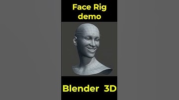 Face Rig demo Blender  3D #blende #3d #princeraihan