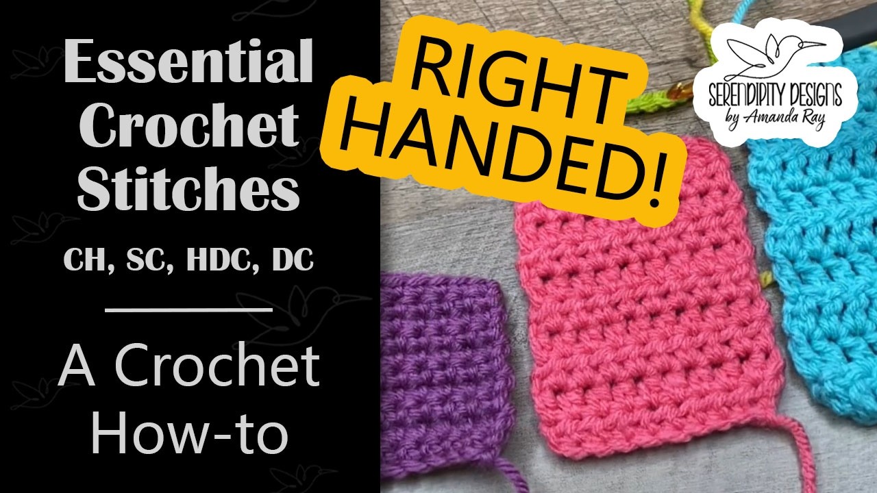 Basic Crochet Stitches for Beginners - Right Handed - A Crochet How-to