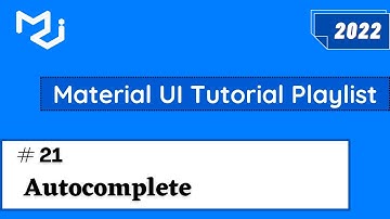 Material UI Autocomplete List | Material UI Tutorial | Material UI Search Autocompletion | #21