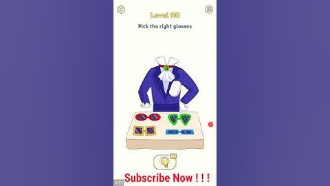 Dop 2 level 110 || Pick The Right Glasses walkthrough or answer