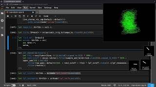 Live coding music jam writing Rust in a Jupyter notebook with CAW synthesizer library