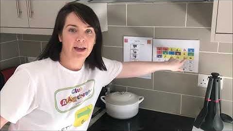 Aided Language Input while doing housework/chores on a low tech communication board