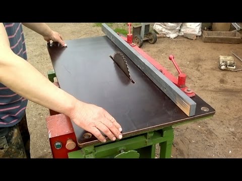 Самодельный деревообрабатывающий станок/eigenbau Hobelbank Kreissage/self-made woodworking machine