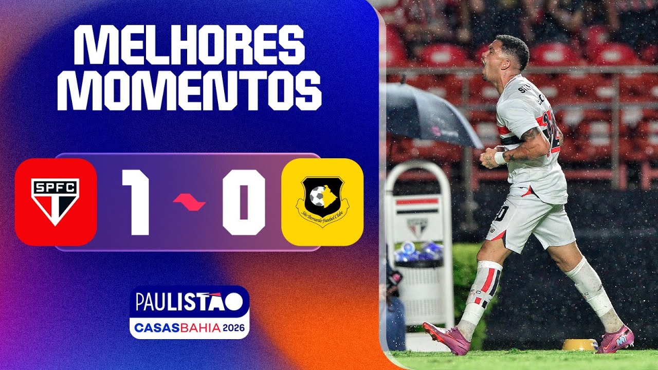 SÃO PAULO 1 X 0 SÃO BERNARDO | MELHORES MOMENTOS | 2ª RODADA | PAULISTÃO CASAS BAHIA 2026