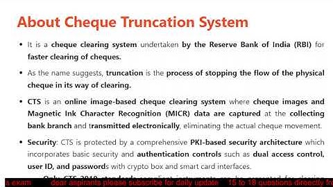 Cheque Truncation System Latest News. #upscexam #upscmotvation #viralvideo