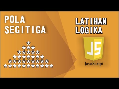 Bentuk Pola Segitiga Sama Kaki - Javascript