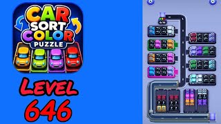 Car Sort Color Puzzle Level 646 Walkthrough