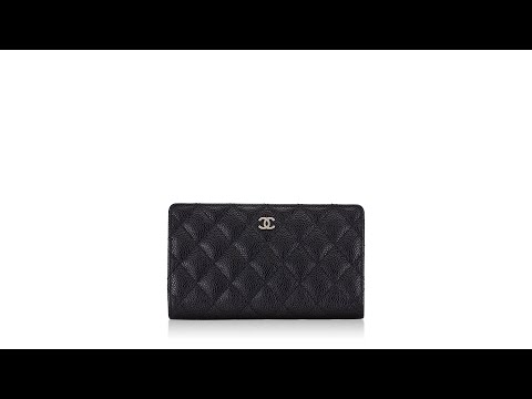 Chanel Caviar Quilted Yen Wallet Black Chanel Caviar Quilted Yen Wallet Black