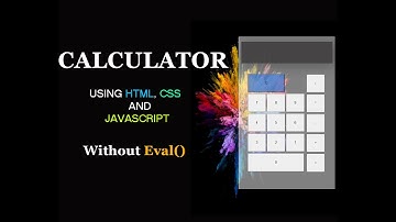 Calculator without eval (). CSS and Javascript/ Calculadora sem 