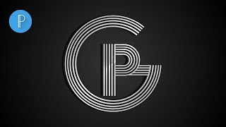 How to make GP New look logo design professional logo on pixellab Editing screenshot 4