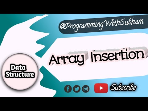 Insertion Operation in Array | Array Insertion | What is Insertion in ...