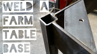 Learn how to Weld a Farm Table Base and KISS (Keep It Simple Stupid) in this short daily video by Colorado Springs wood and 