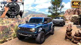 Ford Bronco Raptor & GMC Hummer EV | OFFROAD CONVOY | Forza Horizon 5 | Thrustmaster T300RS gameplay