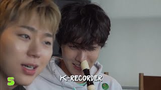 Jhope playing the recorder with his nose in 2022😂 (Give Me A Minute with Zico)