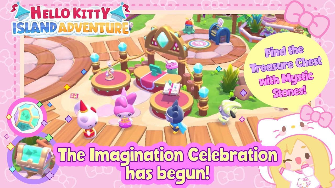 Find the Treasure Chest with Mystic Stones! Hello Kitty Island