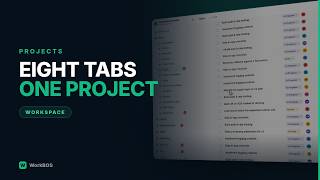 The Project Workspace: Eight Tabs and What Each One Holds