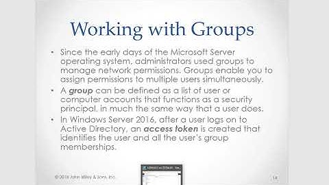 70-742 Lesson 3 Creating and Managing AD Groups and OUs