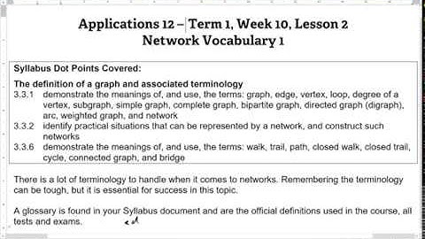 T1 W10 L2 Notes Part 1 Video