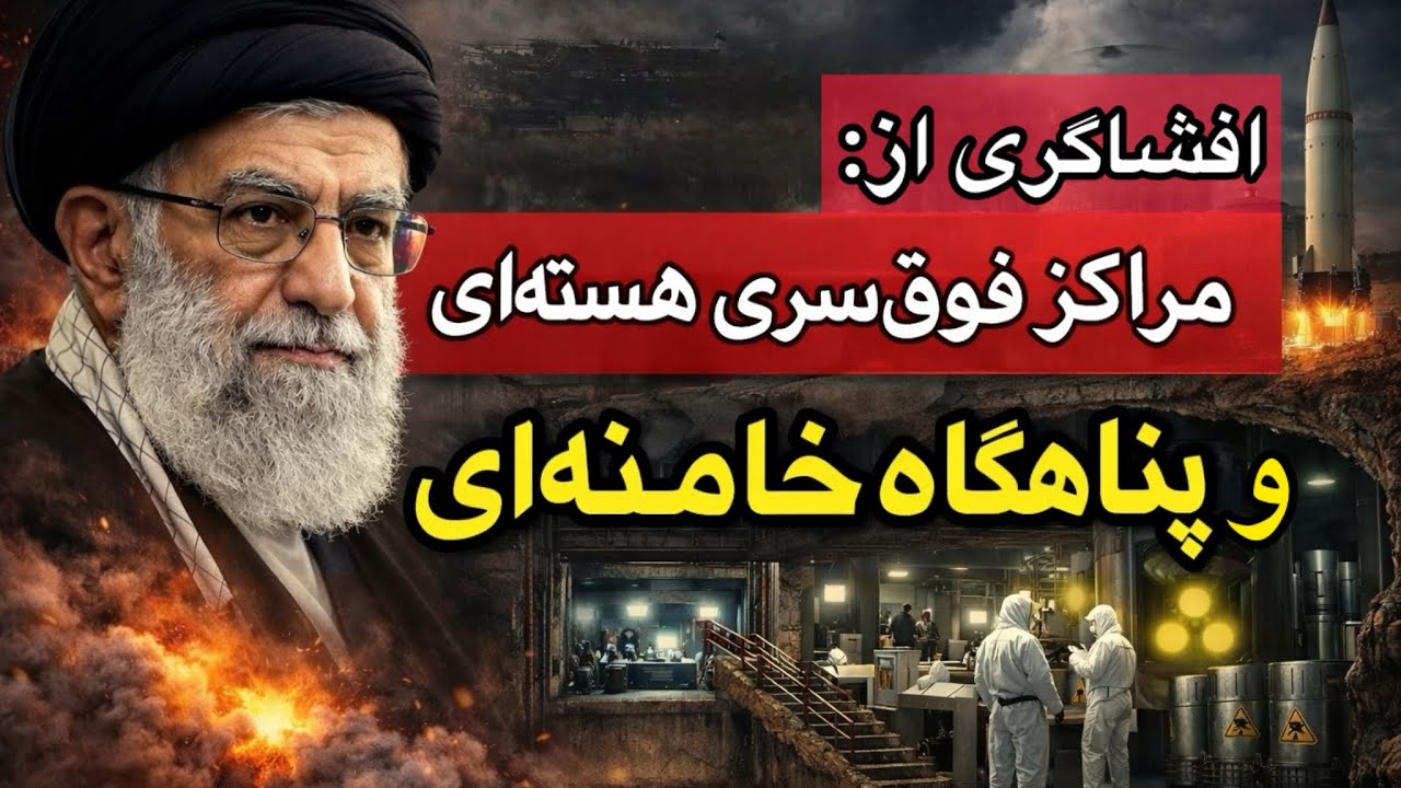 ⁣پرده برداری از پناهگاه خامنه ای و مراکز فوق سری هسته ای