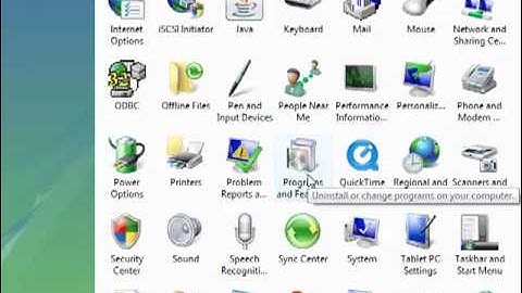 How to Uninstall a Program from Windows Vista