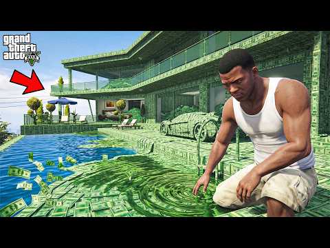 Franklin Touch Anything Turns Into Money ! (GTA 5 Mods)