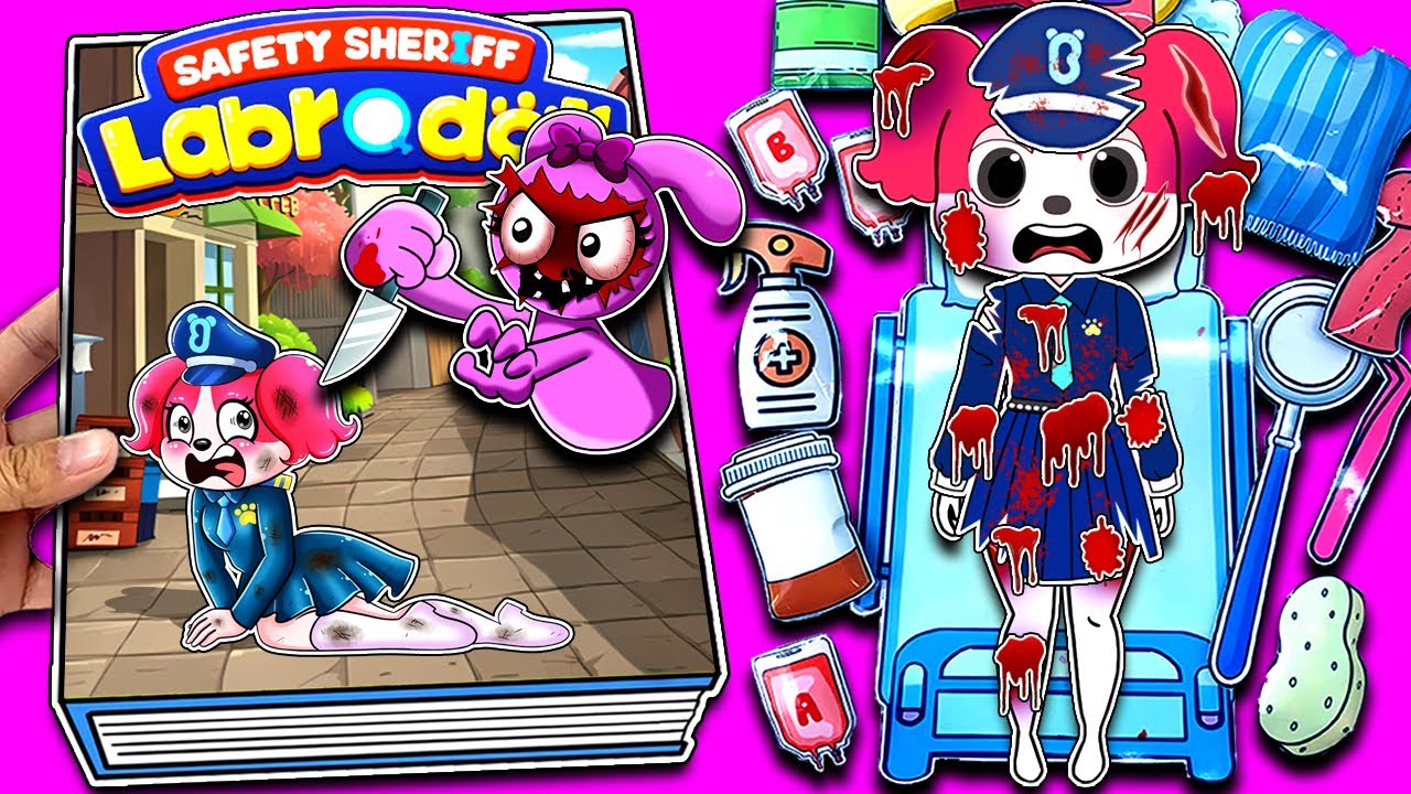 Шериф Лабрадор ... О нет, Папийон атакован Пинки | Создаём тихую книгу ❤️Сделай сам из бумаги❤️