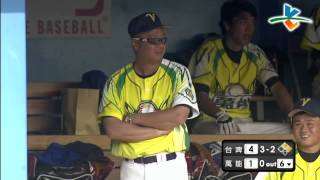 20140326-1甲組春季聯賽 台灣啤酒vs萬能科大 6下 萬能跑打戰術不成功 打者三振 跑者三壘刺 大好機會一下變成2出局