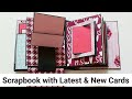 Scrapbook with Latest & New Card Elements Tutorial | Pop up Scrapbook | Valentine Day Card Ideas