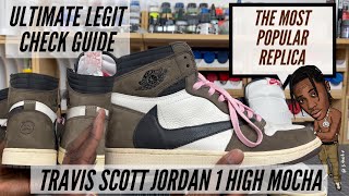 LEGIT CHECKING THE MOST REPLICATED SHOE EVER | TRAVIS SCOTT JORDAN 1 HIGH DARK MOCHA | REAL VS FAKE