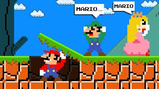 Mario Hide And Seek with Luigi and Peach in Super Mario Bros.!?