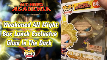 New My Hero Academia All Might Weakened Glow In The Dark Box Lunch Exclusive Funko Pop