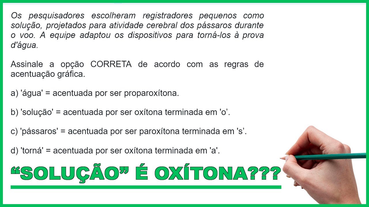 Por que essas regras de acentuação existem?