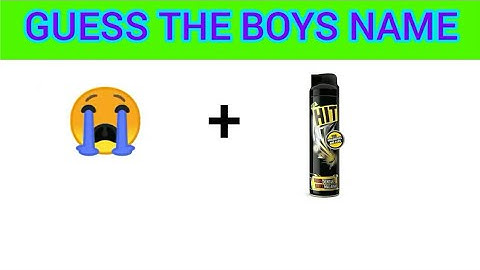 #1 Guess the boys name challenge || by tricky quiz