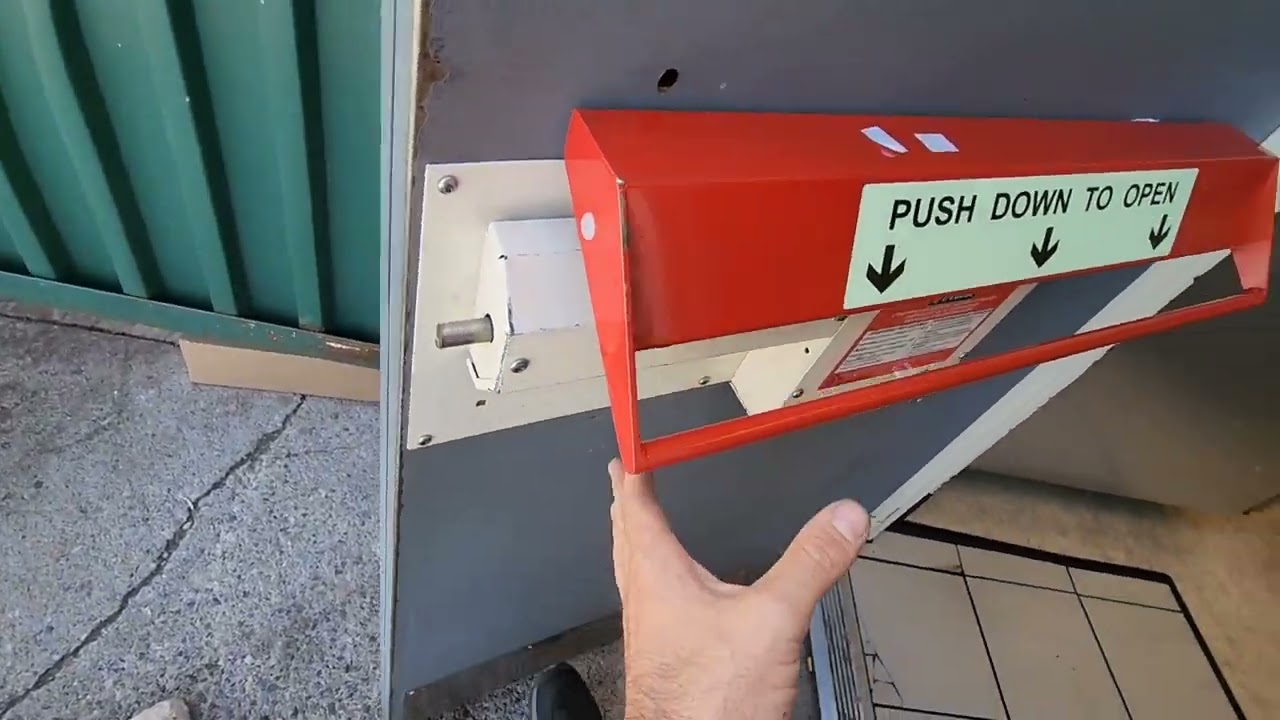 Push Down To Open exit device, panic bar or crash bar repair and alignment & door closer repair