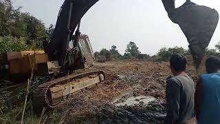 Lets See How To Fishing With An Excavator.