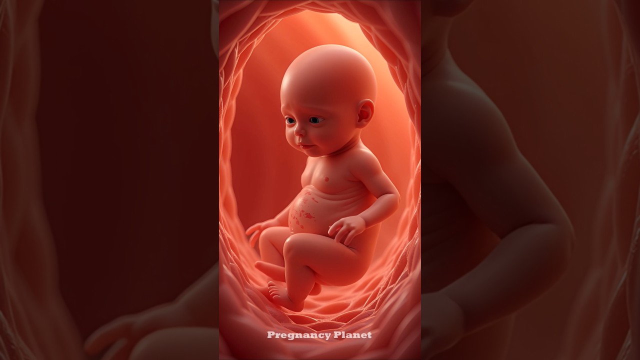 This Is What a 35-Week Baby Looks Like in the Womb 👶🧠  Incredible 4K Visualization 