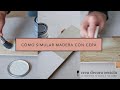 Como simular madera con cera con chalk paint