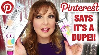 PINTEREST says this DRUGSTORE Cream is a DUPE for IT COSMETICS CC+!!