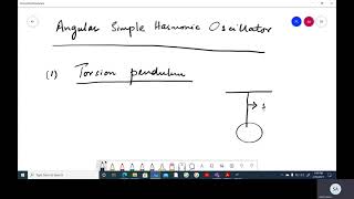 Time period of a torsion pendulum