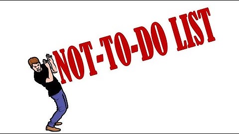 🚫Stop Doing Everything: The Power of Not-To-Do Lists🎯