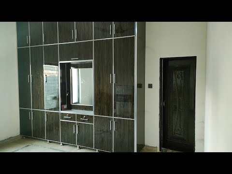 Dressing Almirah Design 2022 || Black Bedroom Wardrobe