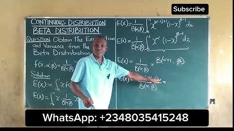 Beta Distribution of First Kind: How to find the Expectation of Beta distribution of first kind