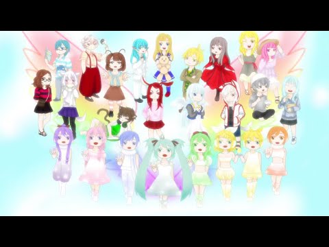 Video ♪ [13 Người 8 Vocaloid] Dáng hình Ước mơ - Yume no... - youtube