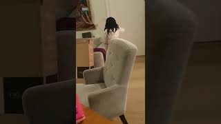 Clever Fart Makes Dress From Tv Box Packaging.