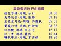 周聰合唱粵語流行曲~嬌花翠蝶(呂紅),鳥語花香(梁靜),星星愛月亮(許艷秋),鸞鳳和鳴(許卿卿),紅桃艷(李芬芳),紅丁香(麗然),驪歌帶淚(韋秀嫻)