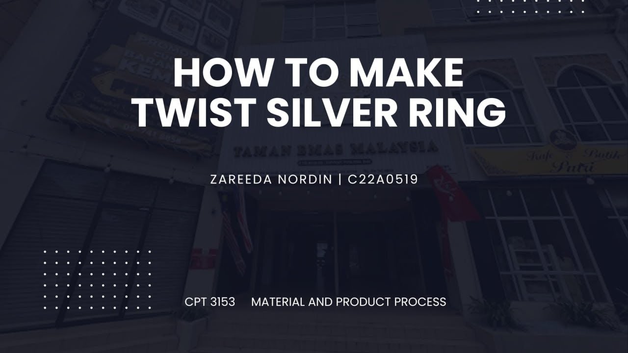 HOW TO MAKE TWIST SILVER RING | CPT3153 MATERIAL AND PRODUCT PROCESS